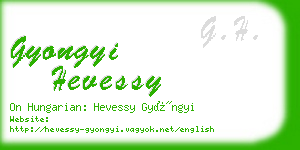 gyongyi hevessy business card